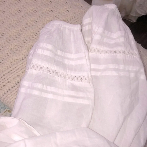 Lucky Brand white cotton top size 1X - Picture 5 of 8